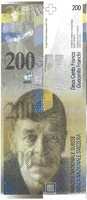 200 frank francs franken 1996 signo 66. Svájc Gyönyörű