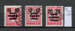M43 - 1931. Auxiliary Postage Stamp (3 pcs) - Cancelled (Cat. price: 200 Ft)