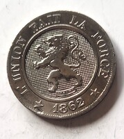 Belgium 10 centimes 1862 (LX9)