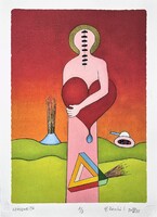Ef Zámbó István - Szívszorító 42 x 30 cm computer print, merített papír