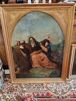Mózes Imája 19.sz. olaj vászon festmény