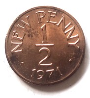 Guersey 1/2 pence 1971 (J33)