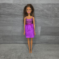 Mattel 2015 Barbie doll in purple dress