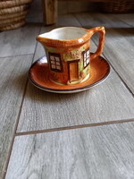 Csodás régi brit porcelán kiöntő és kistányér alátét