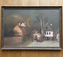 Madarassy György Tamás  - Életkép - Oljafestmény