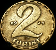 Magyarország 2 forint, 1971 D05A3V