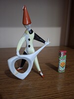Aquincum porcelán Hanzély Jenő zenész, gitáros, gitározó bohóc.Hibátlan. Jelzett