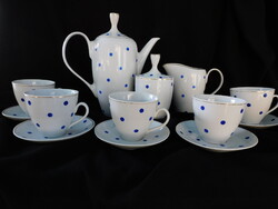 Retro Blue Dotted Coffee Set - 70s