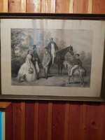 19. Századi metszetek 1864- ből. Méret 43×62 cm+  keret.