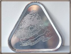Rare Retro, Triangular Aluminum Balaton Tray