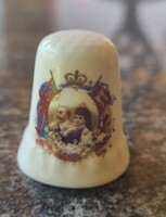 GYŰJTŐKNEK! EDWARD KIRÁLY ÉS ALEXANDRA PORTRÉVAL VINTAGE GYŰSZŰ
