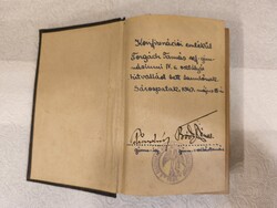 Szent Biblia 1944 Károli Gáspár, dedikált