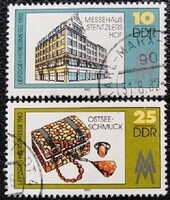 ND2733-4p / NDK 1982 Lipcsei Őszi Vásár bélyegsor pecsételt