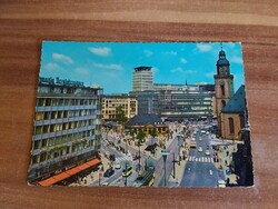 Németország,Frannkfurt am Main, Hauptwache, Pályaudvar, villamos, 1969