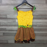 Sunflower costume for girls, 10-12 years