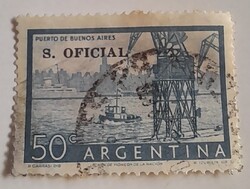 1955 - 1960 Az 1954. évi rendszeres kiadások felülnyomva "SERVICIO OFICIAL" vagy "S. OFICIAL"