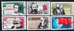 ND2783-8p / NDK 1983 Marx Károly bélyegsor pecsételt