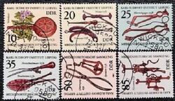 ND2640-5p / NDK 1981 Régi orvosi műszerek bélyegsor pecsételt