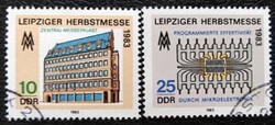 ND2822-3p / NDK 1983 Lipcsei Őszi Vásár bélyegsor pecsételt