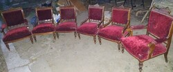 Baroque salon chairs