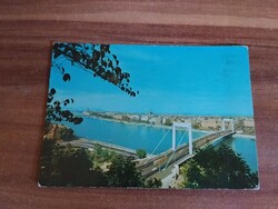 Budapest, Erzsébet híd, villamos, 1969