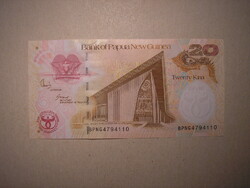 Pápua-Új Guinea - 20 Kina 2008 UNC emlékbankjegy