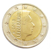 Luxemburg,2 euro 2010 aUNC+ ötvözet