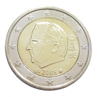 Belgium,2 euro 2008 aUNC+ ötvözet