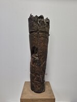 P Benkő Ilona-Brutalista  térplasztika--1970 körüli 35cm magass