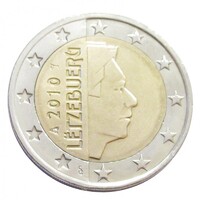 Luxemburg,2 euro 2010 aUNC+ ötvözet