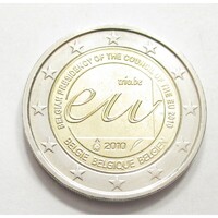 Belgium,2 euro 2010 - Az Európai Unió belga elnöksége aUNC+ ötvözet