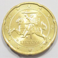 Litvánia,20 eurocent 2015 aUNC+ ötvözet