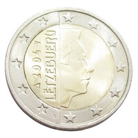 Luxemburg,2 euro 2004 aUNC+ ötvözet