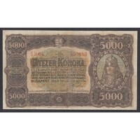 Magyarország,5000 korona 1923 Restaurált