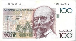 100 frank francs 1992-94 Belgium Gyönyörű