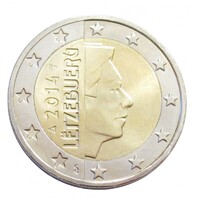 Luxemburg,2 euro 2014 aUNC+ ötvözet