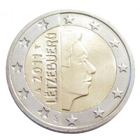 Luxemburg,2 euro 2011 aUNC+ ötvözet