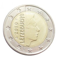 Luxemburg,2 euro 2010 aUNC+ ötvözet