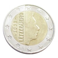 Luxemburg,2 euro 2008 aUNC+ ötvözet