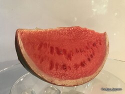 DEKORÁCIÓ - DINNYE - 17 x 8 x 6 cm - NEM HUNGAROCELL ! - ÉLETHŰ - TÖMÖR -  EXKLUZÍV - NÉMET