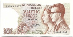 50 frank francs 1966 Emiel Kestens Belgium Gyönyörű