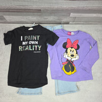 H&M, C&A girls' top and jeans set, 2-3 years