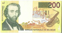 200 frank francs 1995 Belgium Gyönyörű