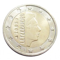 Luxemburg,2 euro 2003 aUNC+ ötvözet