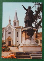 Képeslap - Nagycenk, Széchenyi szobor (Stróbl Alajos)