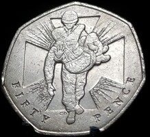 Egyesült Királyság 50 penny, 2006 Hőstettek C03C5V