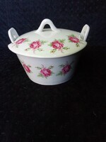 Ditmar Urbach Cseh porcelán asztali sótartó Rózsás!!