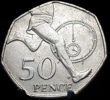 Egyesült Királyság 50 penny, 2004 50. Évforduló - Az első 4 perc alatt lefutott mérföld C03D2V