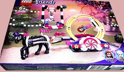LEGO® Friends no.41686- Varázslatos akrobatika/CIRKUSZ SZEKÉR BONTATLANUL dobozával a képek szerint