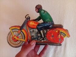 Retro lemezjáték -hiànyos oldalkocsis motor